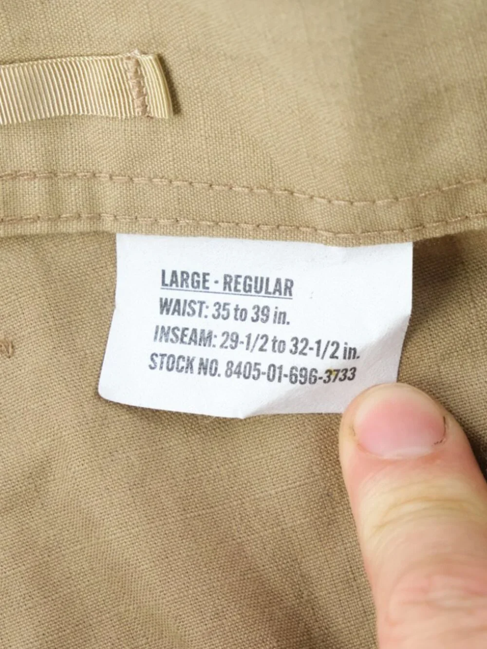 US Navy 2POC Trousers Size 36-Regular Flame-Resistant Class-1 Tan Pants USN Lar
